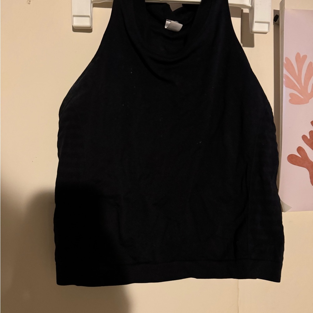 Zella black tank top with build-in bra
